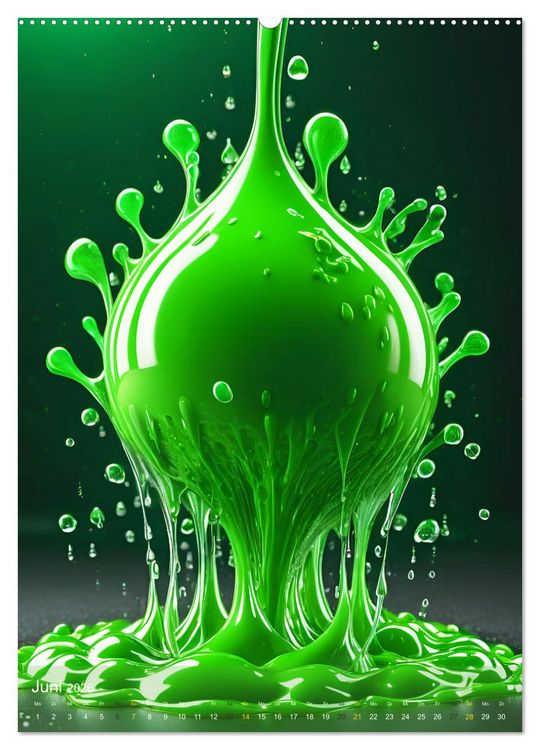 Produktbild: Splish! Splash! DROP ART (Wandkalender 2026 DIN A2 hoch), CALVENDO Monatskalender