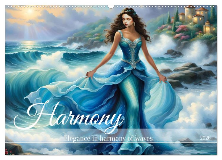 Produktbild: Harmony - Elegance in harmony of waves (Wall Calendar 2026 DIN A2 landscape), CALVENDO 12 Month Wall Calendar