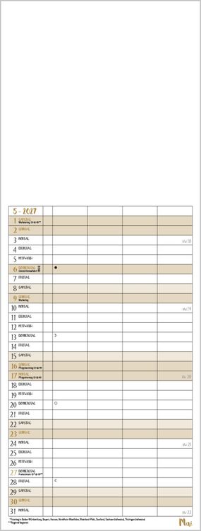 Produktbild: Foto-Malen-Basteln Familientimer gold 2027