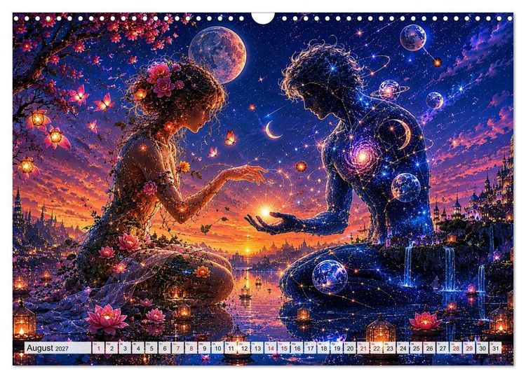 Produktbild: Traumwelten zwischen Zeit und Fantasie (Wandkalender 2027 DIN A3 quer), CALVENDO Monatskalender