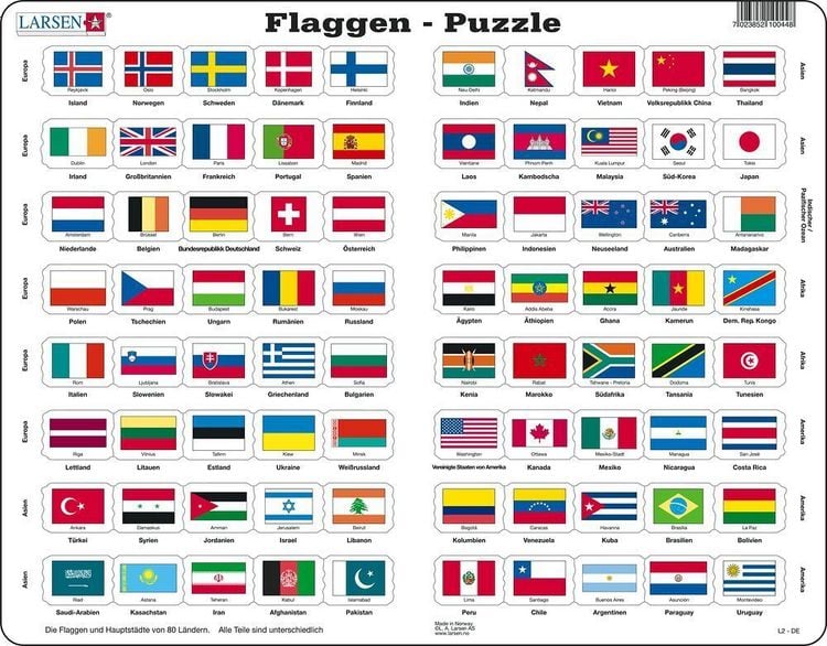 Produktbild: Flaggen (Kinderpuzzle)