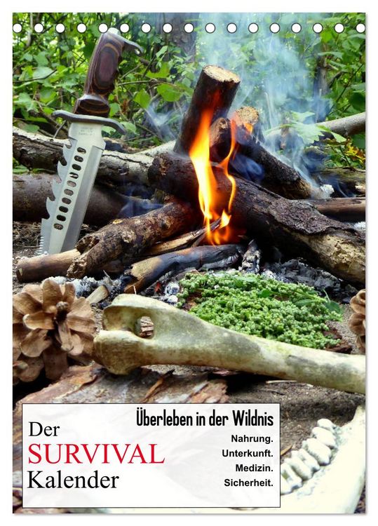 Produktbild: Der Survival-Kalender (Tischkalender 2026 DIN A5 hoch), CALVENDO Monatskalender