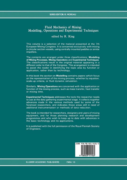 Produktbild: Fluid Mechanics of Mixing