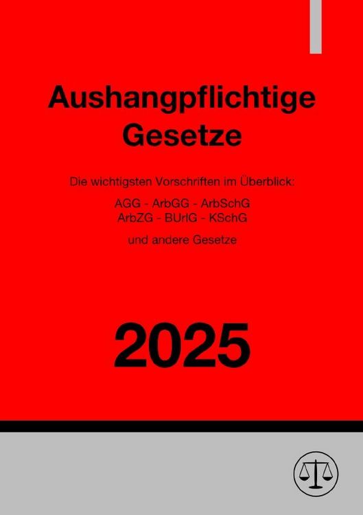 Produktbild: Aushangpflichtige Gesetze 2025