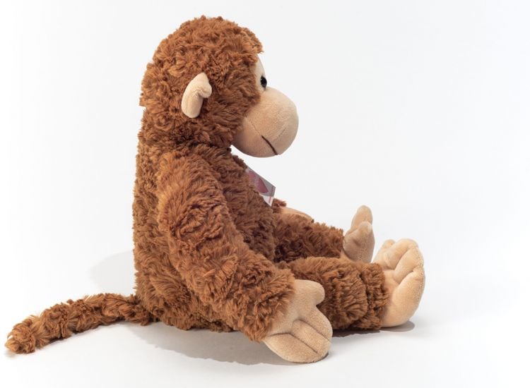 Produktbild: Teddy Hermann 93902 - &Auml;ffchen Yoyo, Pl&uuml;schtier, 39 cm, sitzend, braun