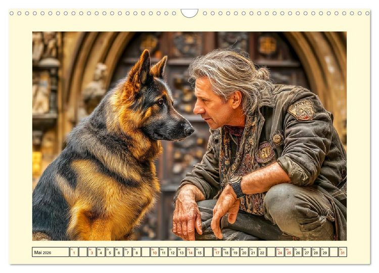 Produktbild: Deutscher Sch&auml;ferhund. Familienheld, Sportskanone und loyaler Diensthund (Wandkalender 2026 DIN A3 quer), CALVENDO Monatskalender