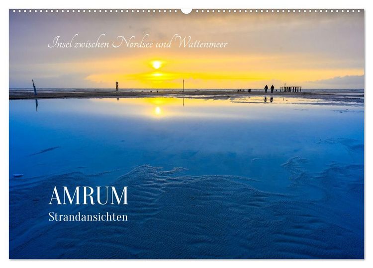 Produktbild: Einzigartige Strandansichten auf Amrum (Wandkalender 2027 DIN A2 quer), CALVENDO Monatskalender