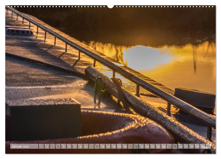Produktbild: Narrow Boating auf dem Grand Union Canal (hochwertiger Premium Wandkalender 2026 DIN A2 quer), Kunstdruck in Hochglanz