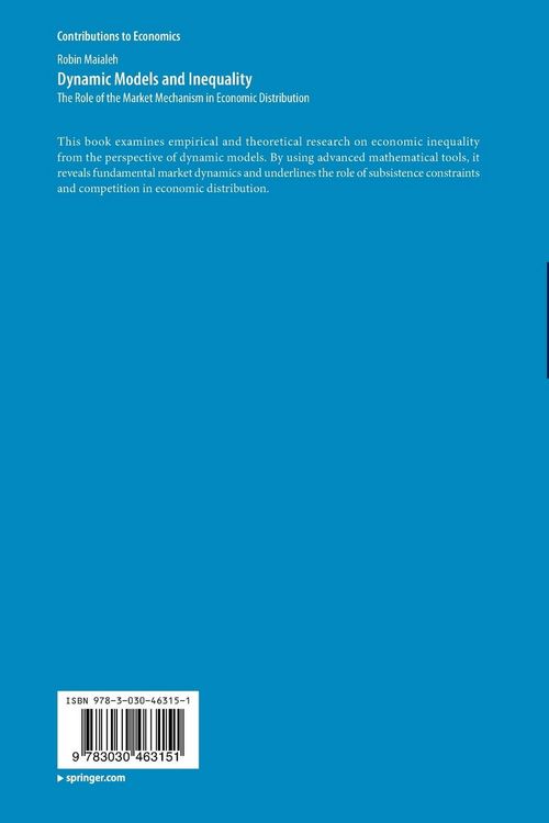 Produktbild: Dynamic Models and Inequality