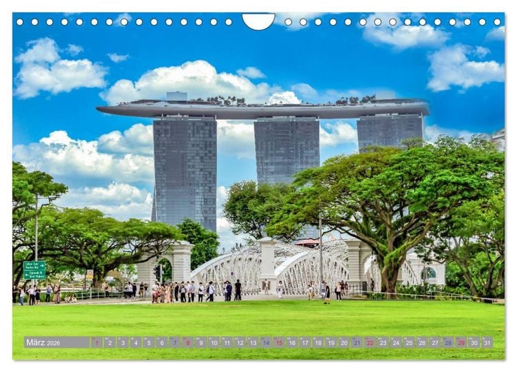 Produktbild: Singapur - Asiatische Lifestyle Metropole (Wandkalender 2026 DIN A4 quer), CALVENDO Monatskalender