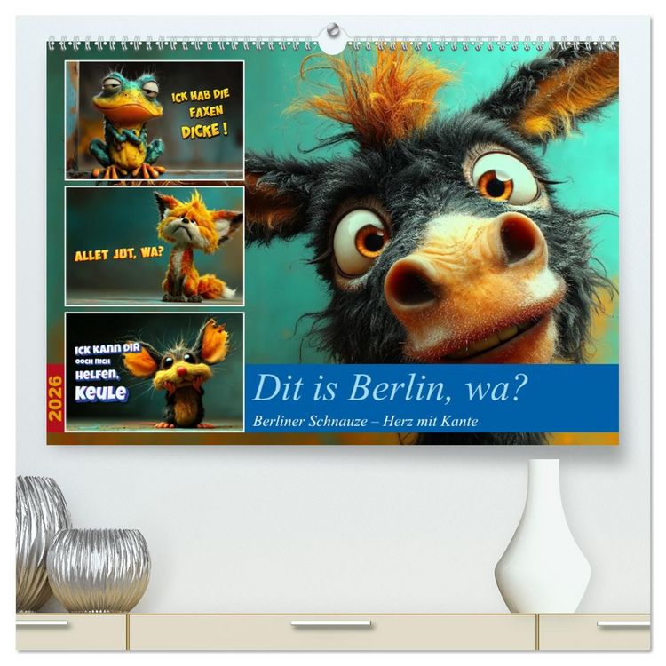 Produktbild: Dit is Berlin, wa? (hochwertiger Premium Wandkalender 2026 DIN A2 quer), Kunstdruck in Hochglanz