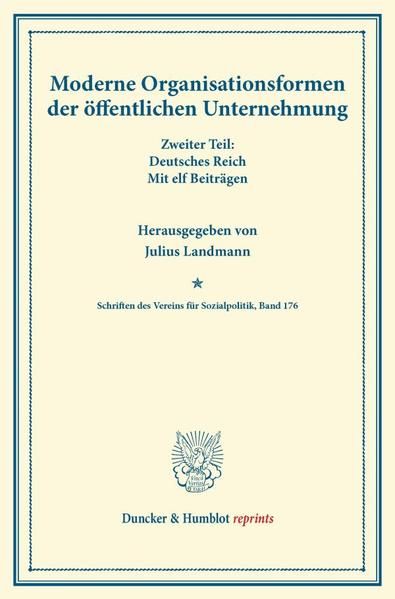 Produktbild: Moderne Organisationsformen der &ouml;ffentlichen Unternehmung.