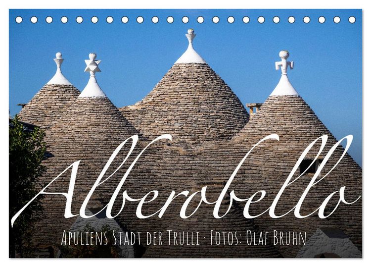 Produktbild: Alberobello &ndash; Apuliens Stadt der Trulli (Tischkalender 2026 DIN A5 quer), CALVENDO Monatskalender