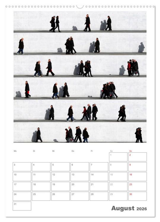 Produktbild: Wall People - Bilderserie von Eka Sharashidze (hochwertiger Premium Wandkalender 2026 DIN A2 hoch), Kunstdruck in Hochglanz