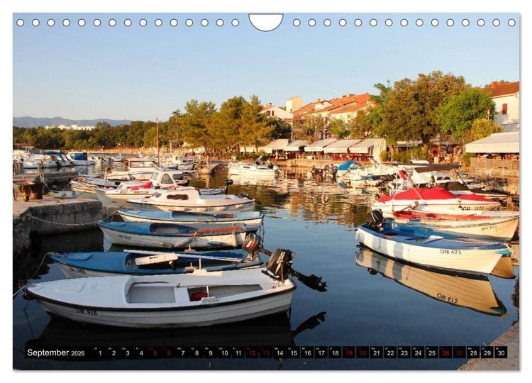 Produktbild: Kroatische Adria - Von Opatija bis Krk (Wandkalender 2026 DIN A4 quer), CALVENDO Monatskalender
