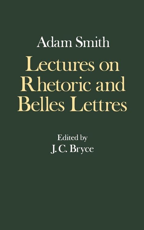 Produktbild: Lectures on Rhetoric and Belles Lettres