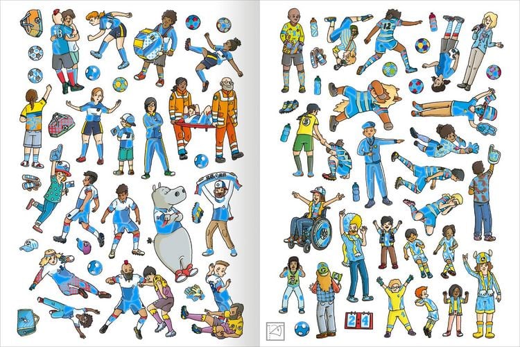 Produktbild: Das Metallic-Stickerbuch &ndash; Fu&szlig;ball