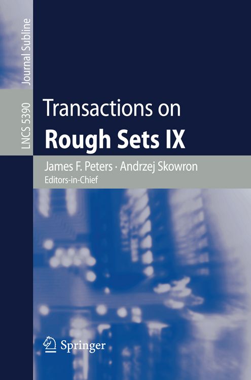 Produktbild: Transactions on Rough Sets IX