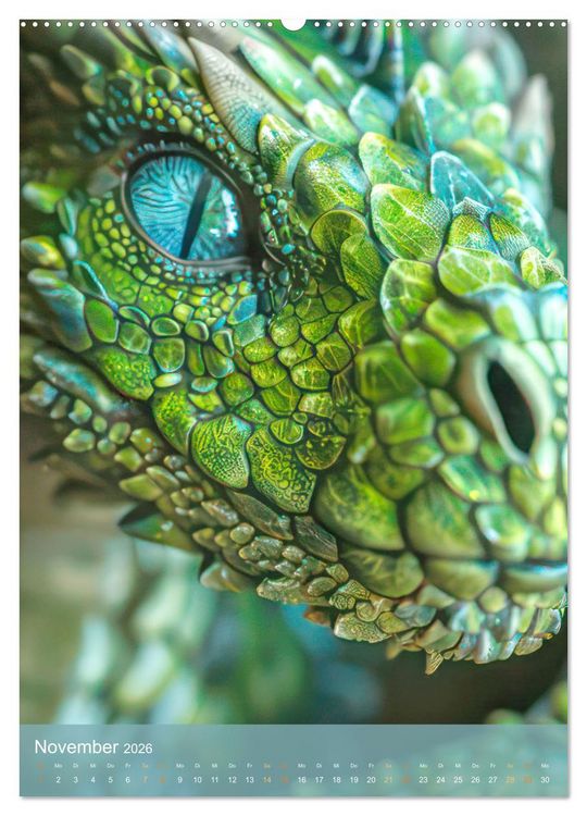 Produktbild: Drachen - Im Fantasieland gesichtet (hochwertiger Premium Wandkalender 2026 DIN A2 hoch), Kunstdruck in Hochglanz