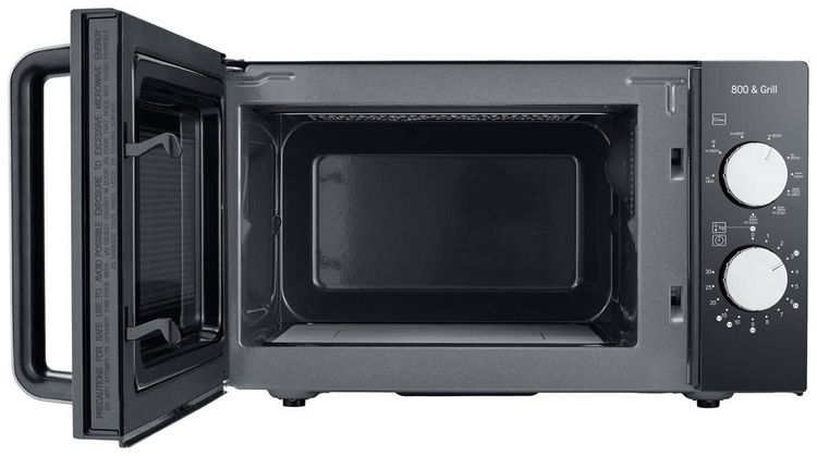 Produktbild: Severin MW 7762 Mikrowelle Schwarz, Edelstahl 800W Grillfunktion