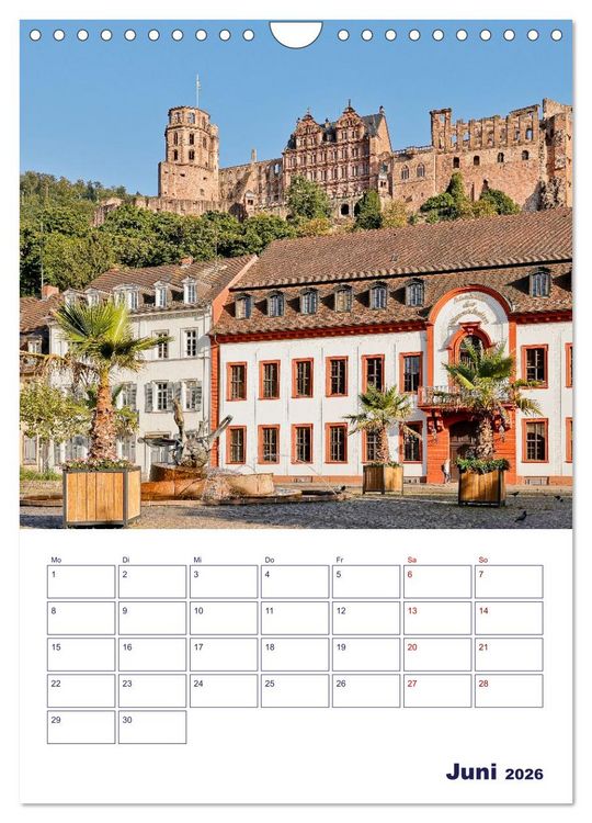 Produktbild: Heidelberg - Historische Altstadt (Wandkalender 2026 DIN A4 hoch), CALVENDO Monatskalender