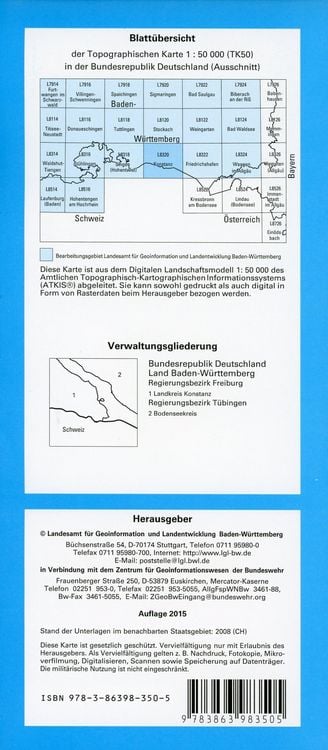 Produktbild: Konstanz 1 : 50 000