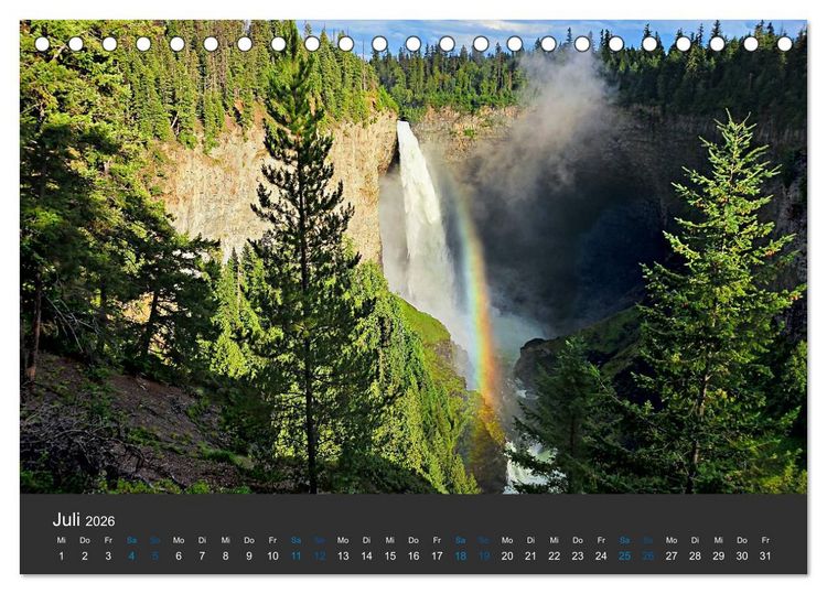 Produktbild: Der weite Westen Kanadas - Banff und Yoho National Park (Tischkalender 2026 DIN A5 quer), CALVENDO Monatskalender