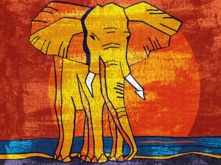 Produktbild: CALVENDO Puzzle Elefanten-Traum 8 | 1000 Teile Lege-Gr&ouml;&szlig;e 64x48cm Foto-Puzzle f&uuml;r gl&uuml;ckliche Stunden