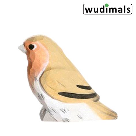 Produktbild: Wudimals A041003 - Rotkehlchen, Robin, handgeschnitzt aus Holz