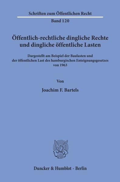 Produktbild: &Ouml;ffentlich-rechtliche dingliche Rechte und dingliche &ouml;ffentliche Lasten,