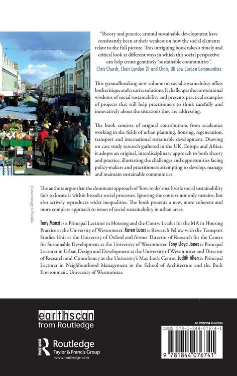 Produktbild: Social Sustainability in Urban Areas