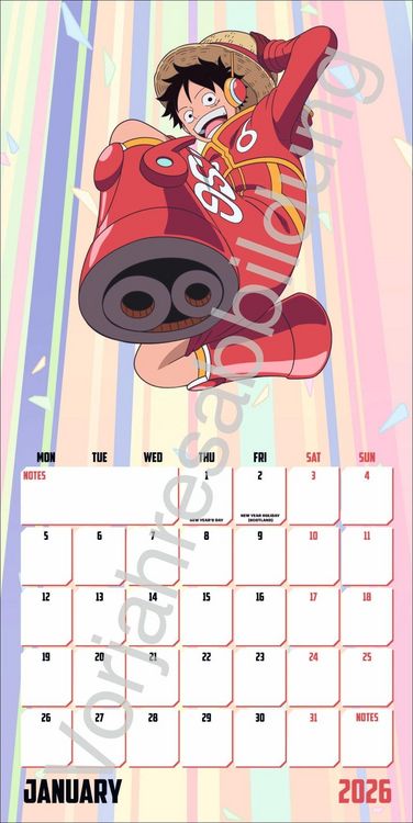 Produktbild: One Piece Broschurkalender 2027