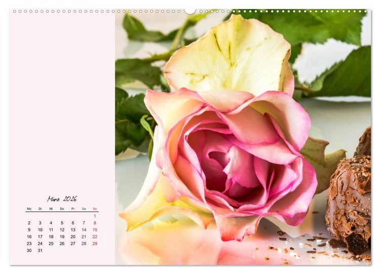 Produktbild: Rosen. Charmante und edle K&ouml;niginnen (hochwertiger Premium Wandkalender 2026 DIN A2 quer), Kunstdruck in Hochglanz