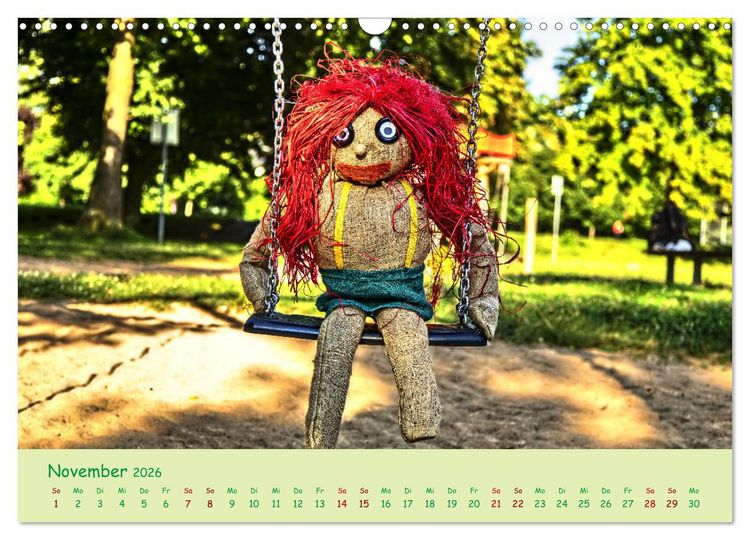Produktbild: Mein Name ist Jute, wir sind auf dem Spielplatz (Wandkalender 2026 DIN A3 quer), CALVENDO Monatskalender