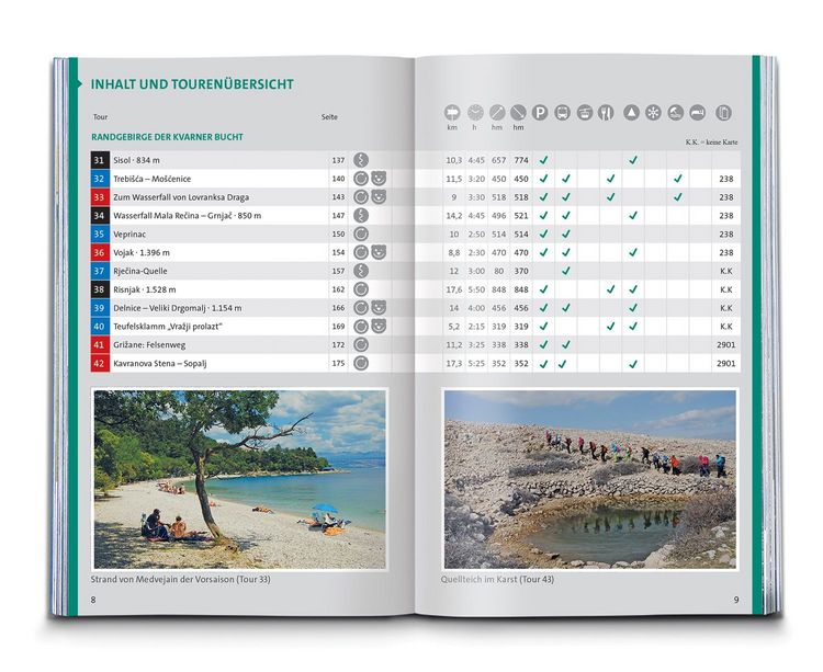 Produktbild: KOMPASS Wanderf&uuml;hrer Istrien mit Kvarner-Bucht, Krk, Rab, Cres und Losinj, 55 Touren