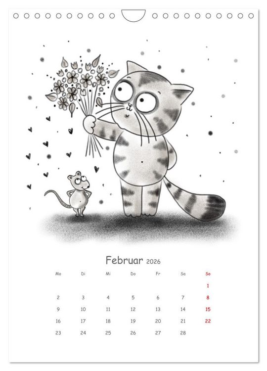 Produktbild: LEOPOLD DER DRITTE - Ein unglaublich liebenswerter Kater (Wandkalender 2026 DIN A4 hoch), CALVENDO Monatskalender