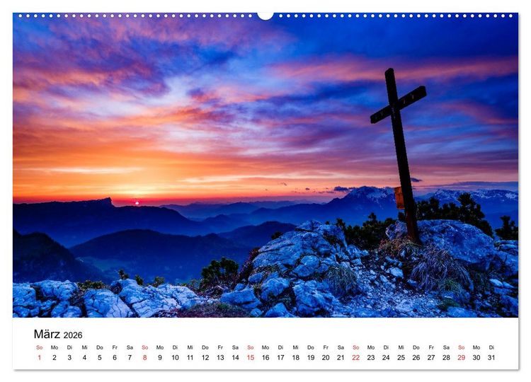 Produktbild: Berchtesgadener Berge im Licht (Wandkalender 2026 DIN A2 quer), CALVENDO Monatskalender