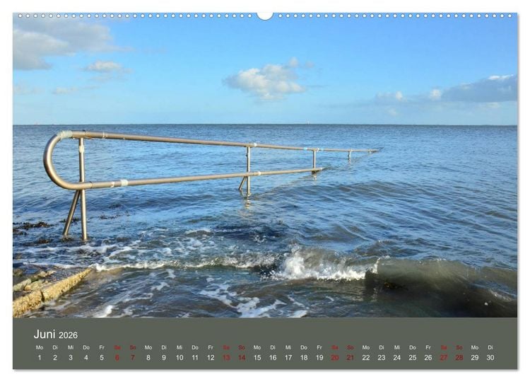 Produktbild: Wilhelmshaven - Sonne, K&uuml;ste und Meer (hochwertiger Premium Wandkalender 2026 DIN A2 quer), Kunstdruck in Hochglanz