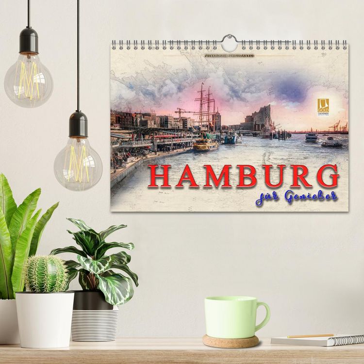 Produktbild: Hamburg f&uuml;r Genie&szlig;er (Wandkalender 2026 DIN A4 quer), CALVENDO Monatskalender