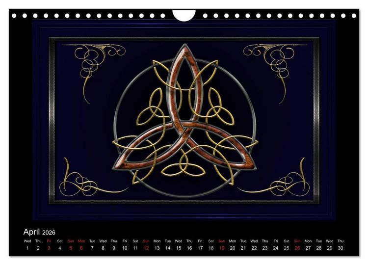 Produktbild: Celtic Symbols (Wall Calendar 2026 DIN A4 landscape), CALVENDO 12 Month Wall Calendar