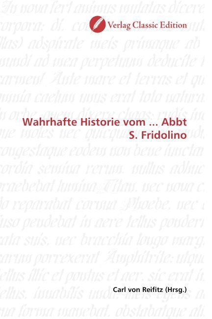 Produktbild: Wahrhafte Historie vom ... Abbt S. Fridolino