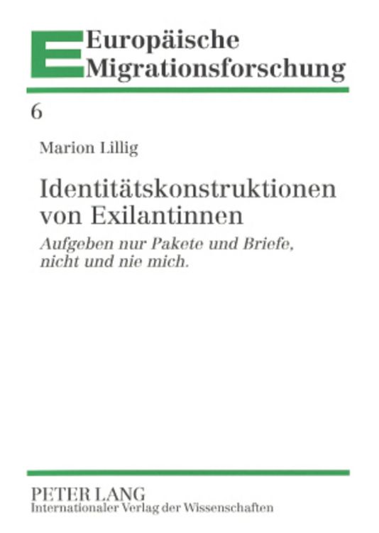 Produktbild: Identitaetskonstruktionen von Exilantinnen