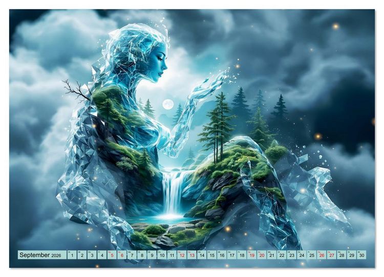 Produktbild: Magische Quelle des Lebens (Wandkalender 2026 DIN A4 quer), CALVENDO Monatskalender
