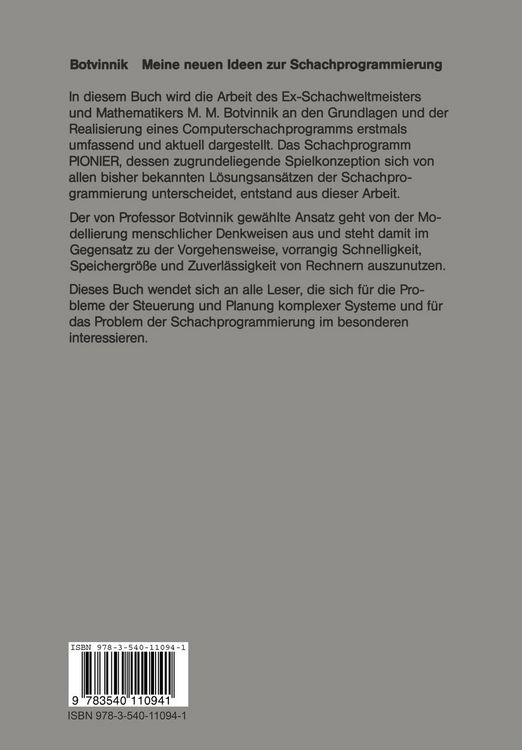 Produktbild: Meine neuen Ideen zur Schachprogrammierung