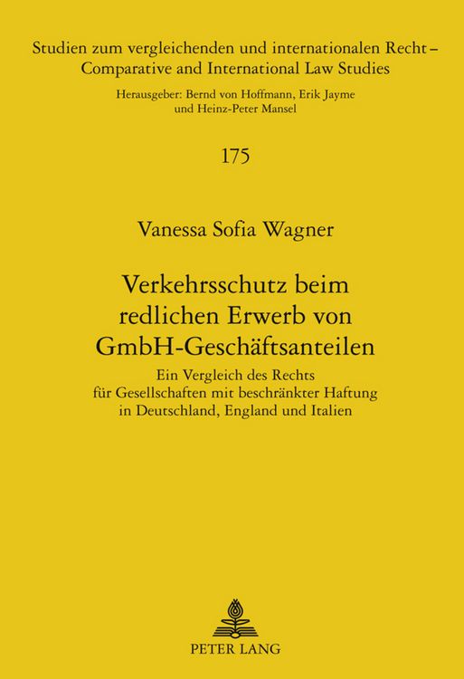 Produktbild: Verkehrsschutz beim redlichen Erwerb von GmbH-Geschaeftsanteilen