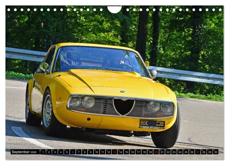 Produktbild: Italienische Oldtimer am Berg (Wandkalender 2026 DIN A4 quer), CALVENDO Monatskalender