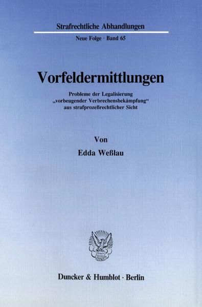 Produktbild: Vorfeldermittlungen.