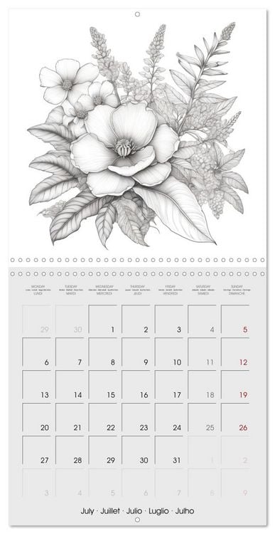 Produktbild: Le monde v&eacute;g&eacute;tal (Calendrier mural carr&eacute; 2026 30x30 cm) Calendrier double avec une page pour vos prises de notes