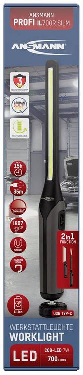 Produktbild: Ansmann 990-00125 Inspection IL700R LED Arbeitsleuchte akkubetrieben 7W 700lm