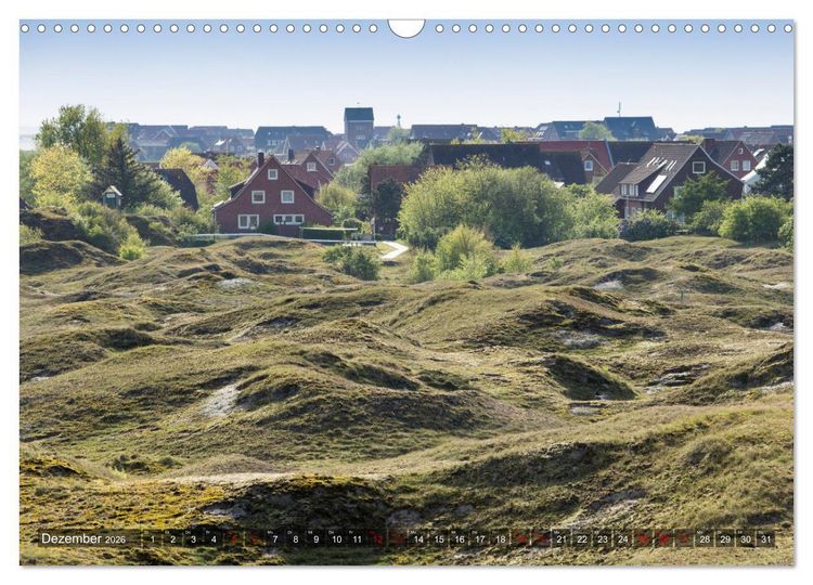 Produktbild: Ostfriesische Inseln - Borkum, Norderney, Juist, Baltrum, Langeoog, Spiekeroog, Wangerooge (Wandkalender 2026 DIN A3 quer), CALVENDO Monatskalender